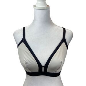 Lively White Bralette with Black Details Lively Size 2‎